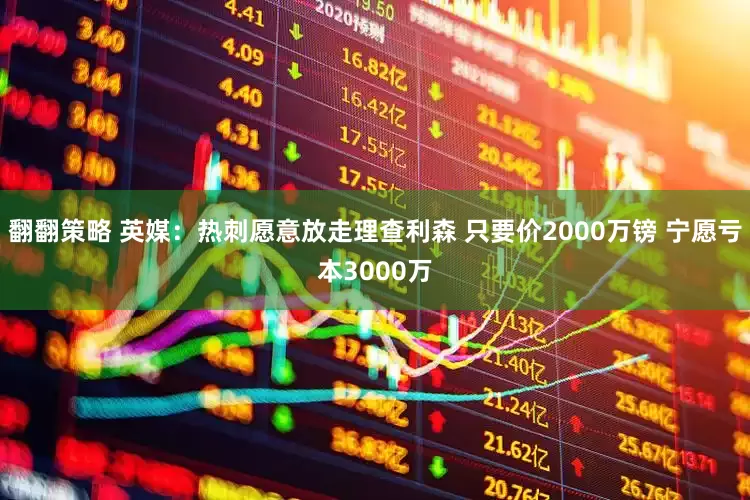翻翻策略 英媒：热刺愿意放走理查利森 只要价2000万镑 宁愿亏本3000万